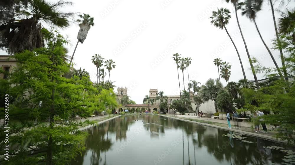 San Diego California Balboa Park Summer Cloudy Day Timelapse 4K San Diego California Balboa Park Summer Cloudy Day Timelapse 4K