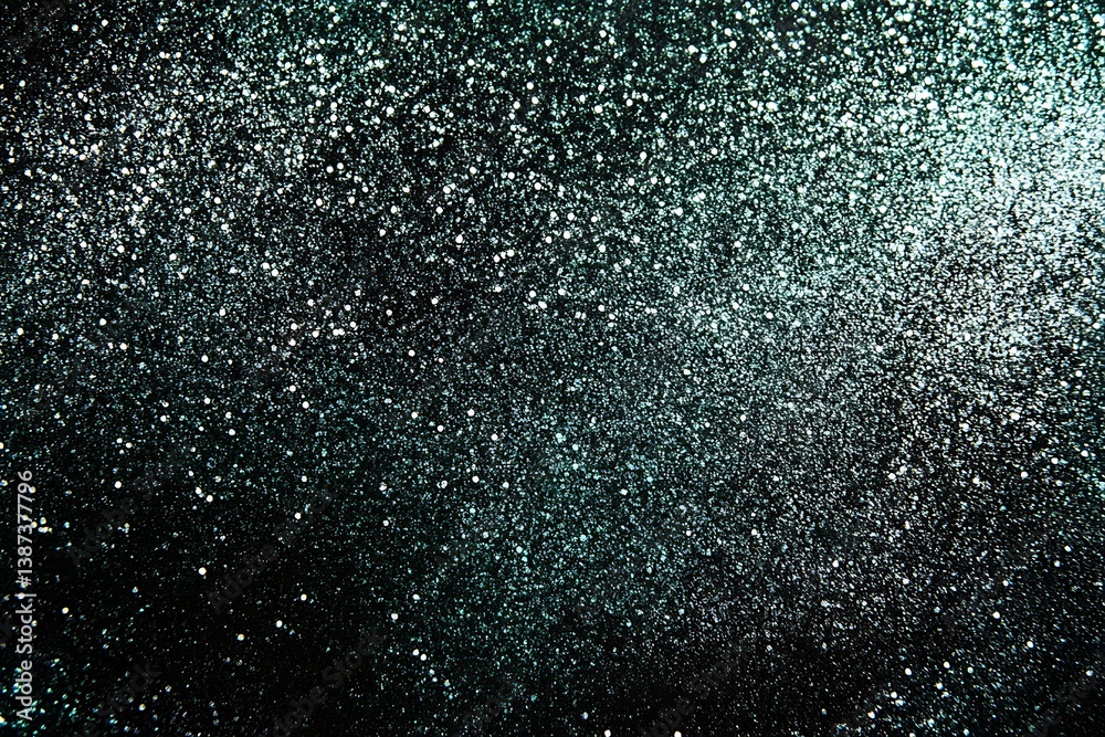 Fototapeta premium Black Glittery Texture with Sparkles – Elegant Dark Shimmer Design
