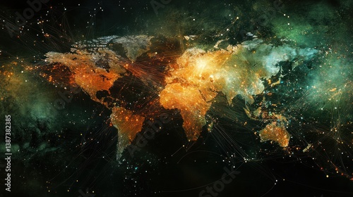 Global Network: A Visual Representation of Interconnectivity