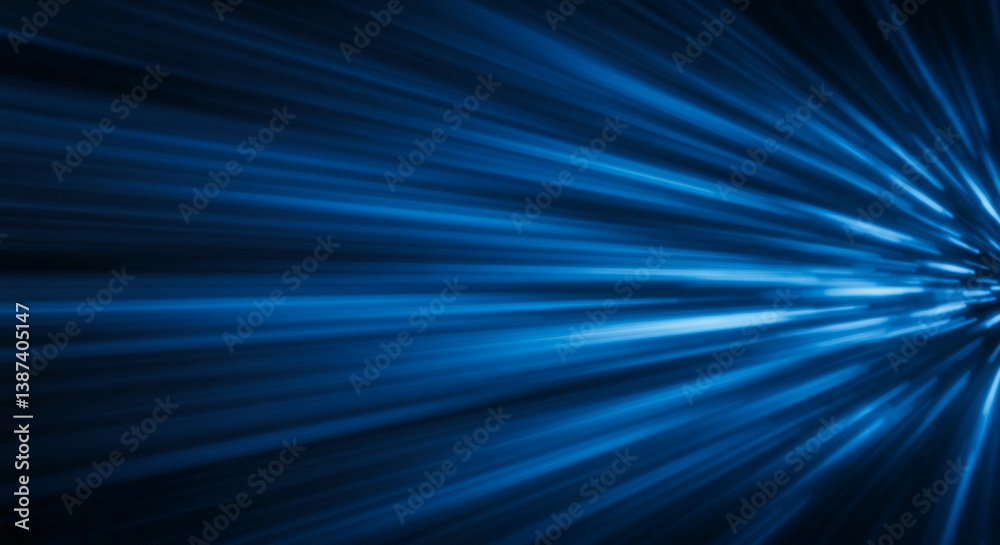 Futuristic blue abstract backdrop design with glowing lines and motion blur Futuristic blue abstract backdrop design with glowing lines and motion blur