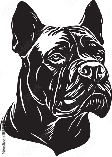 cane corso dog face
