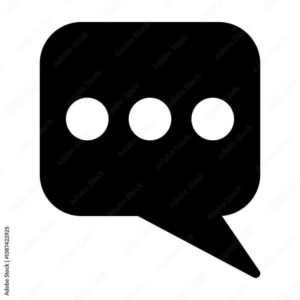 Chat Box Solid Icon Chat Box Solid Icon