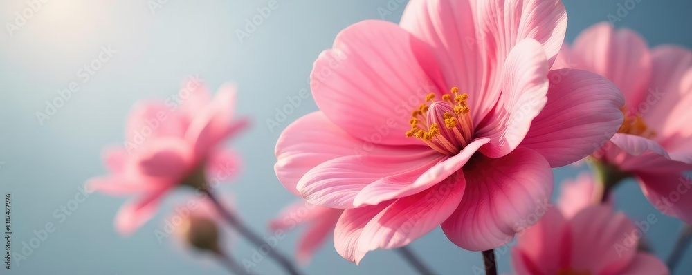 Large flower in full bloom on a plain background with sharp focus, bloom, flowers Large flower in full bloom on a plain background with sharp focus, bloom, flowers