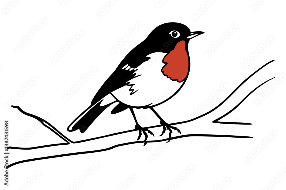 Fototapeta premium bird on branch