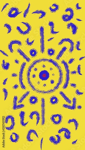 Scribble abstract doodle artwork design