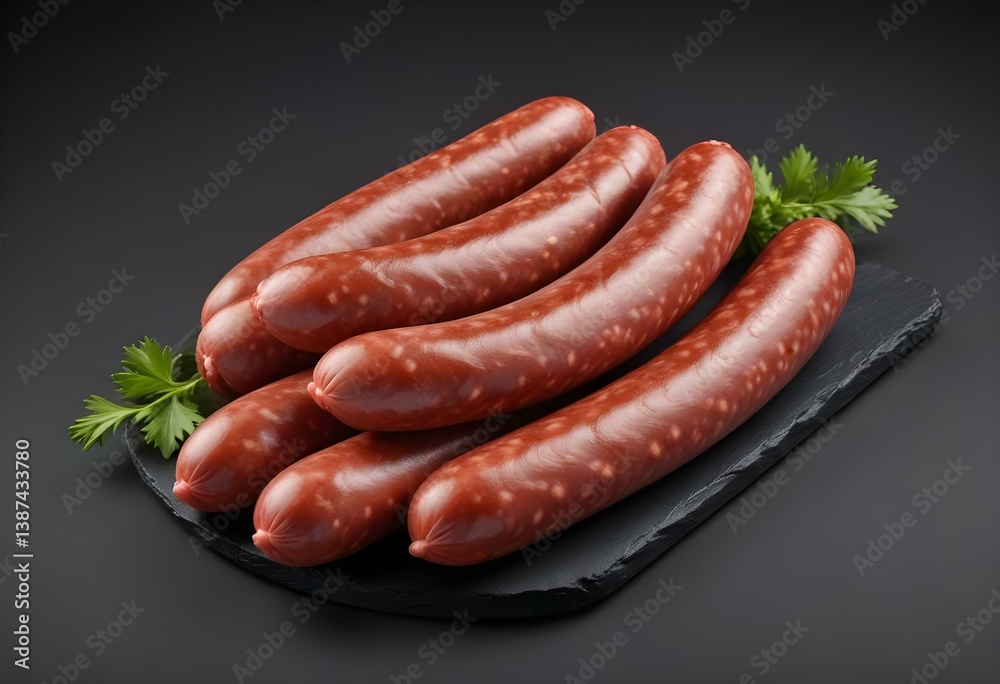 German sausage isolated on white background German sausage isolated on white background