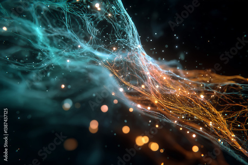 Neural Energy Flow: Abstract Visualization of Thought and Connection