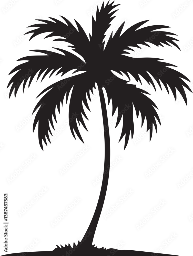 Obraz premium silhouette of palm trees