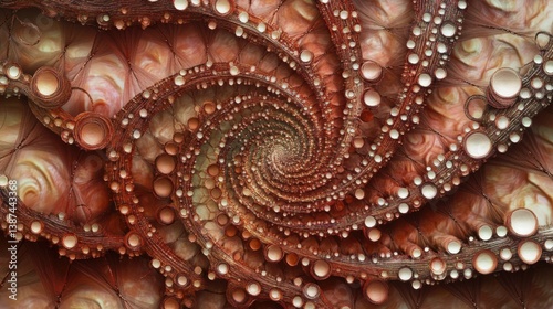 Abstract fractal design wit...