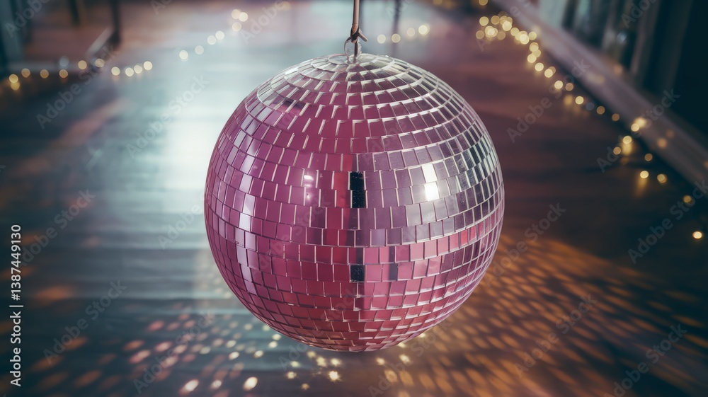 Obraz premium disco ball with lights