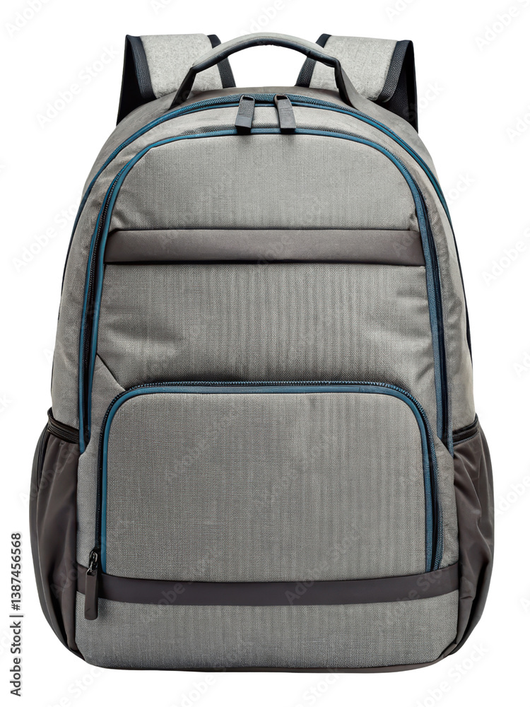 Fototapeta premium Versatile backpack suitable for daily use and travel on a transparent background