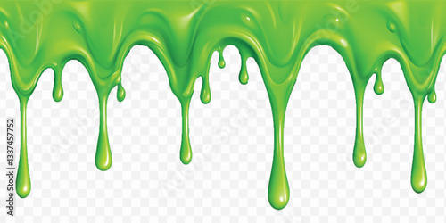 realistic liquid paint dripping down in different colour style isolated on white background