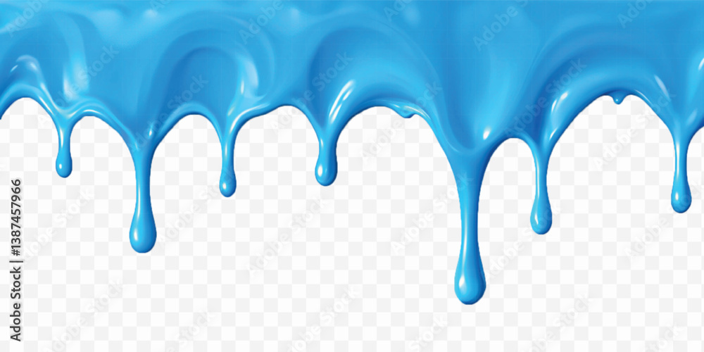 realistic liquid paint dripping down in different colour style isolated on white background realistic liquid paint dripping down in different colour style isolated on white background
