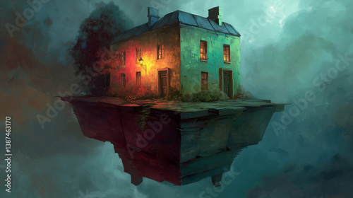 Mysterious Floating House Between Dimensions