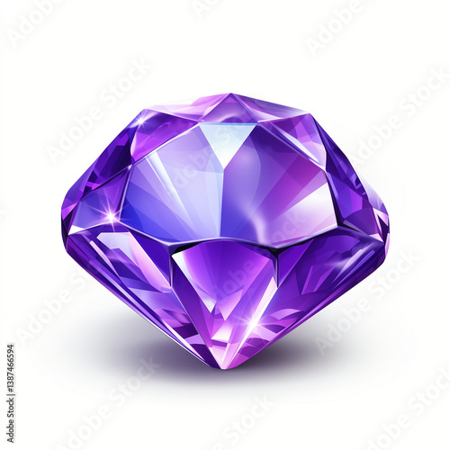 diamond on white background