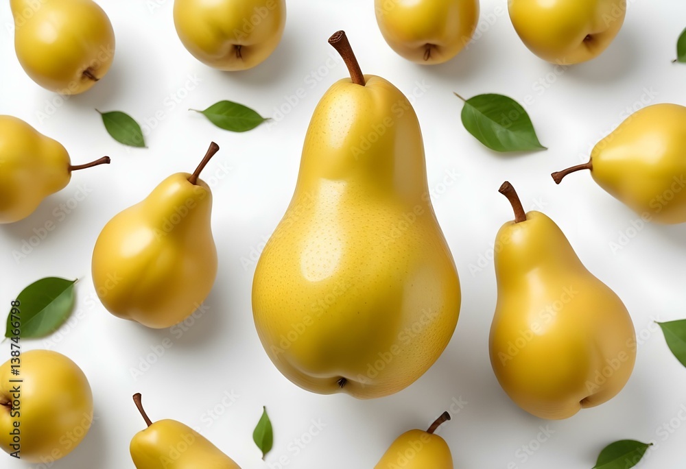Obraz premium pear isolated on white background