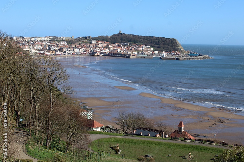 Fototapeta premium South Bay, Scarborough, North Yorkshire.