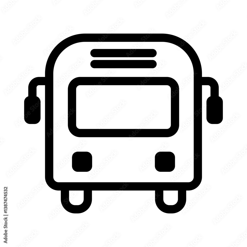 School Bus Icon School Bus Icon