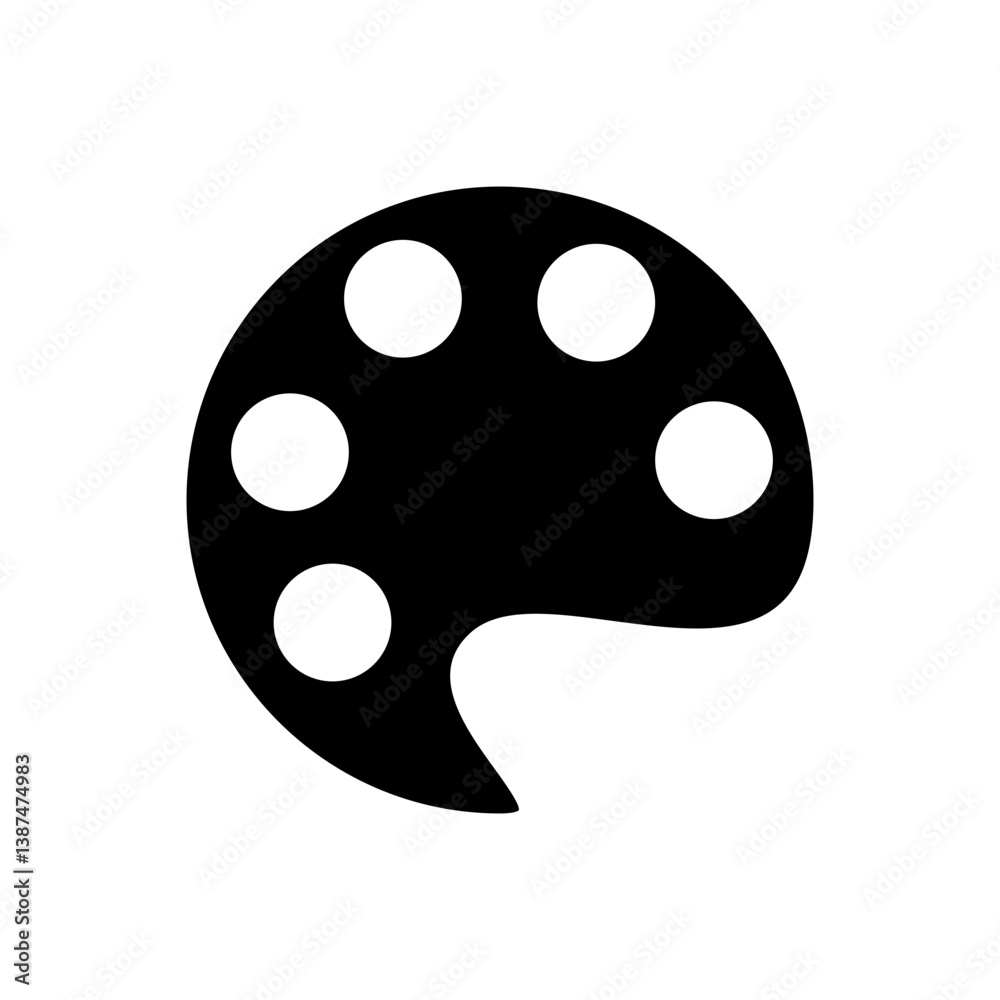 Fototapeta premium Paint Palette Icon