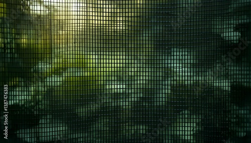 Grid Pattern with Blurred Background