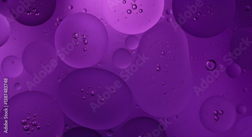Abstract Purple Bubbles