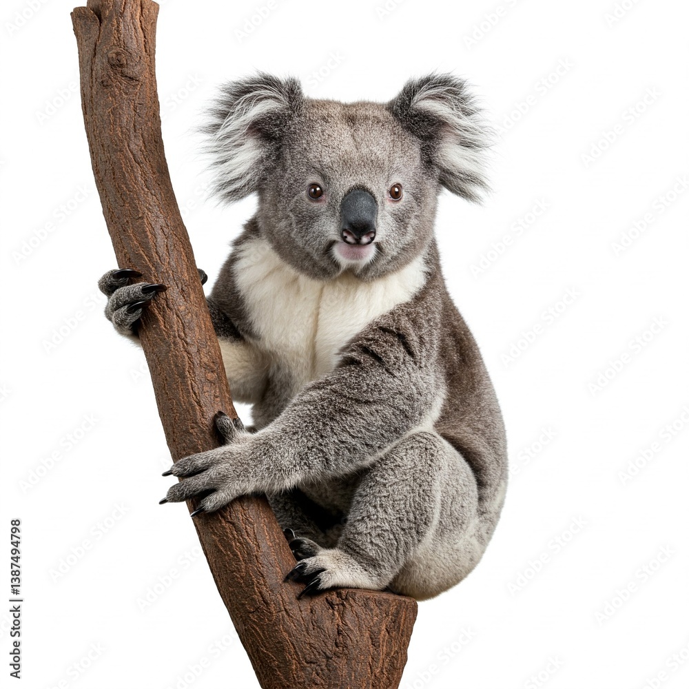 Naklejka premium koala on a branch