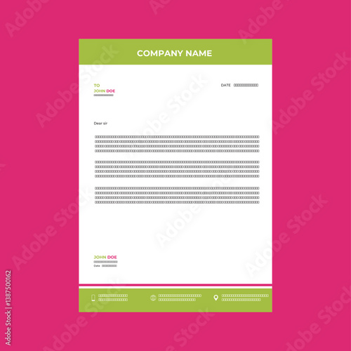 Modern And Simple Letterhead Design