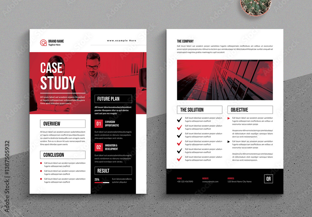 Business Case Study Stock Template | Adobe Stock