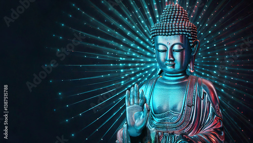 Digital Buddha Background