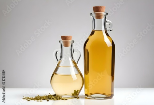 Wallpaper Mural vinegar isolated on the white background Torontodigital.ca