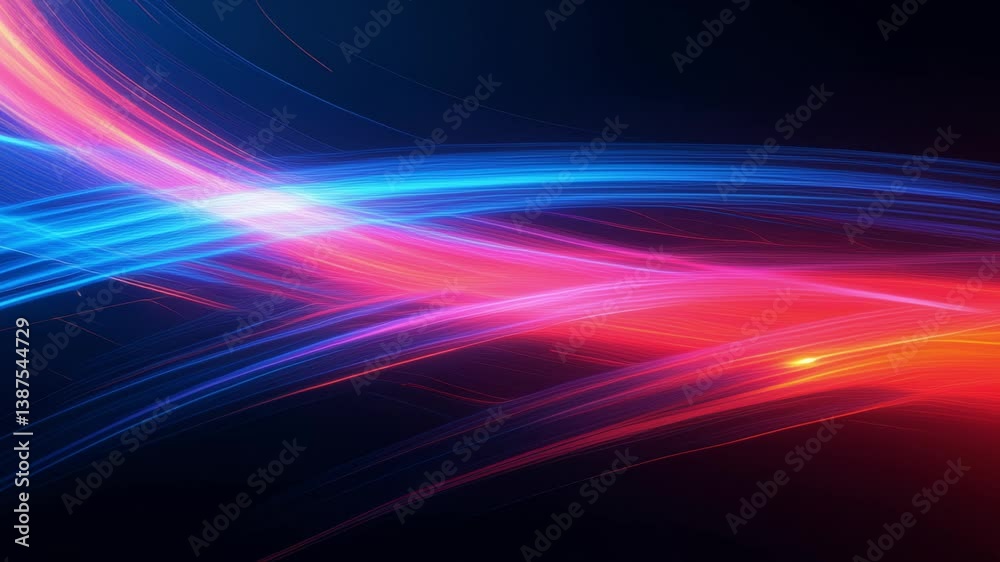 Dynamic abstract design with vibrant streaks, creating a modern and colorful visual effect on dark background Dynamic abstract design with vibrant streaks, creating a modern and colorful visual effect on dark background