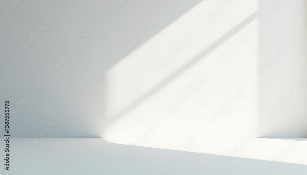 Soft, diffused light illuminates smooth white surface, high-quality, clean Soft, diffused light illuminates smooth white surface, high-quality, clean