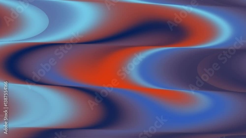 Flowing Gradient Waves Abstract Color Motion 4K 60FPS