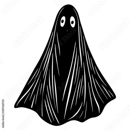 "Ghost in Sheet Vector Design – Printable Graphic Art for Digital Files"
