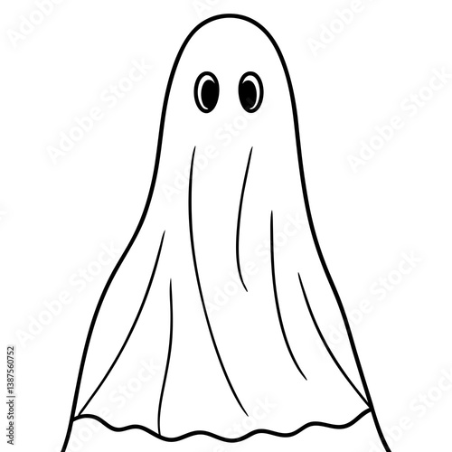 "Ghost in Sheet Vector Design – Printable Graphic Art for Digital Files"