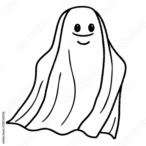 "Ghost in Sheet Vector Design – Printable Graphic Art for Digital Files"
