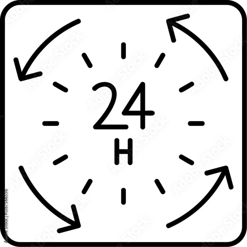 24 Hours Icon