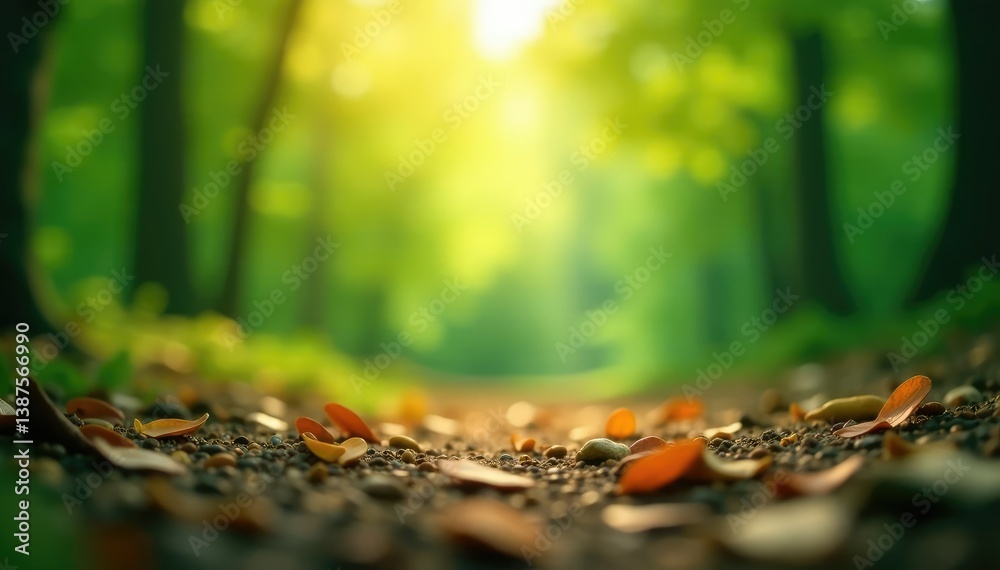 Obraz premium Abstract blurred nature scene, perfect for website backdrop, pattern, template, wallpaper