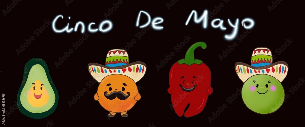 Fototapeta premium cinco de mayo