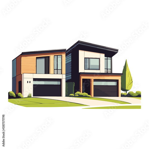 Suburban Neighborhood Street View