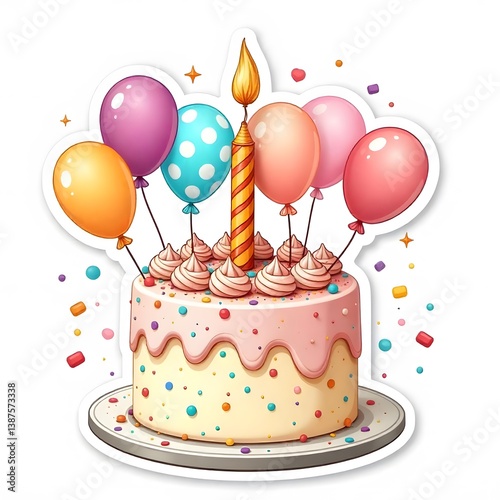 birthday cake with candles