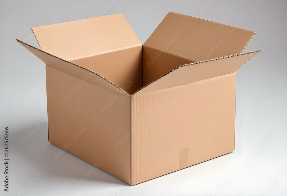 cardboard box isolated on a white background cardboard box isolated on a white background