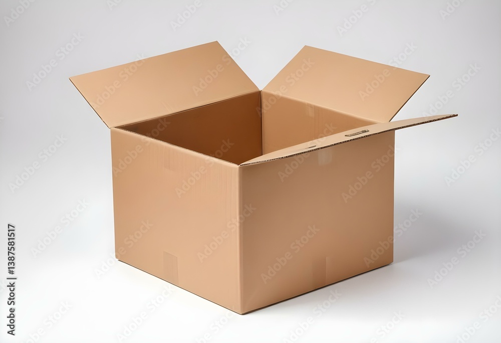 cardboard box isolated on a white background