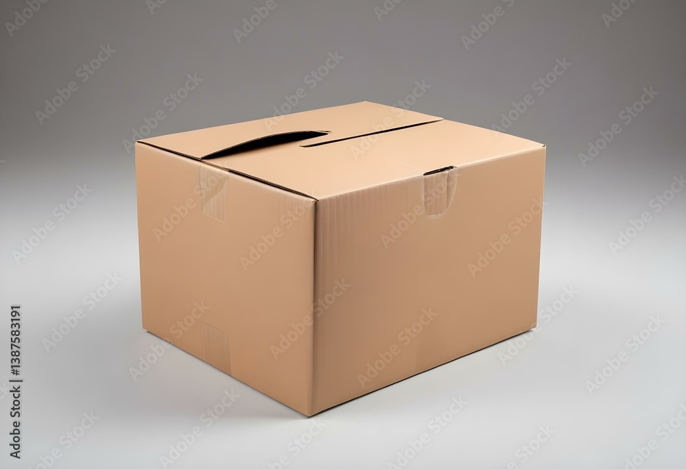 cardboard box isolated on a white background cardboard box isolated on a white background