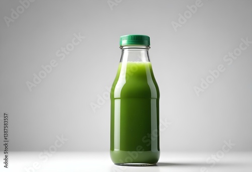 Juice bottle isolated on white background