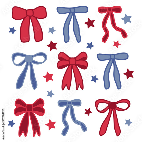 4th of July Bows