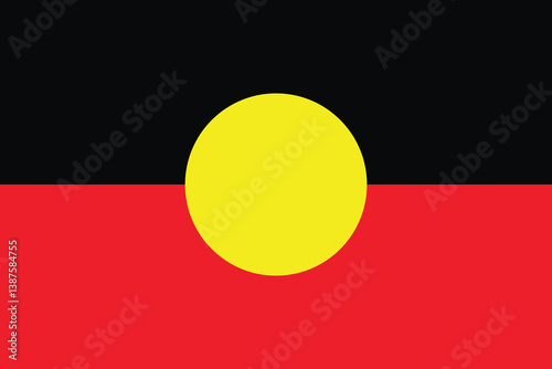 Aboriginal Flag of Australia, a Symbol of Indigenous Identity.