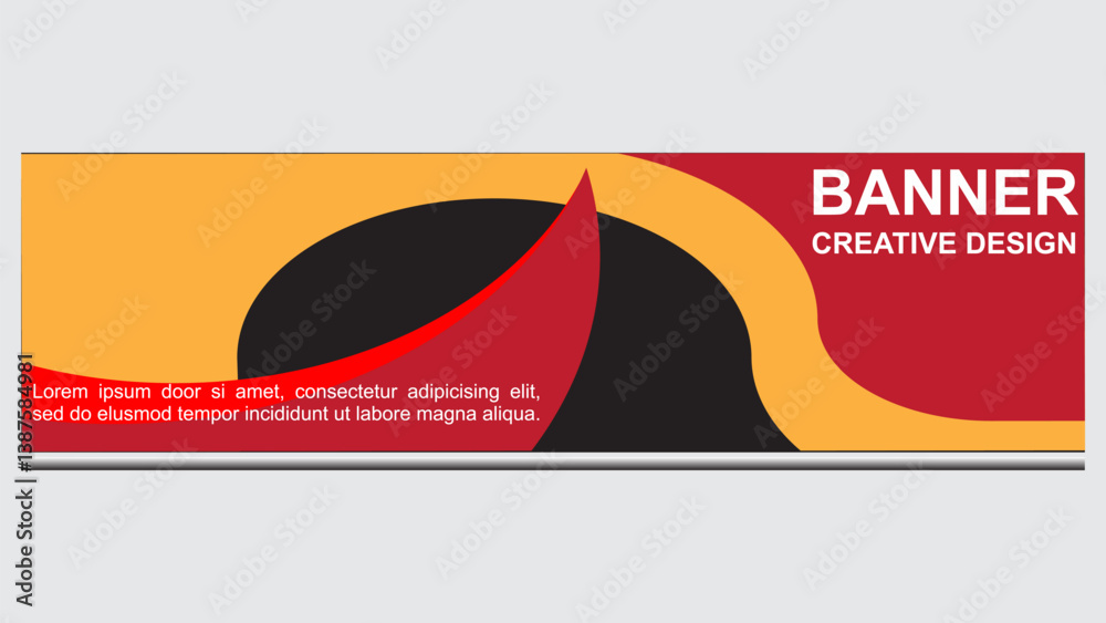 Fototapeta premium Banner design for business and template design vector.