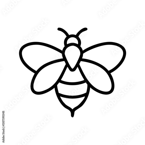 Bee Animal outline IconsBee Animal outline Icons