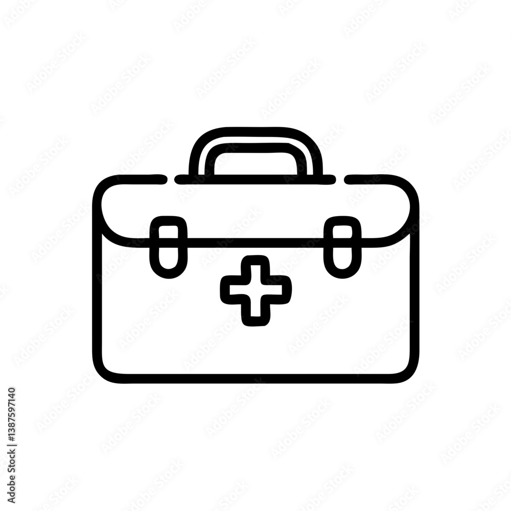 Icon of a doctorchest / first aid kit Icon of a doctorchest / first aid kit